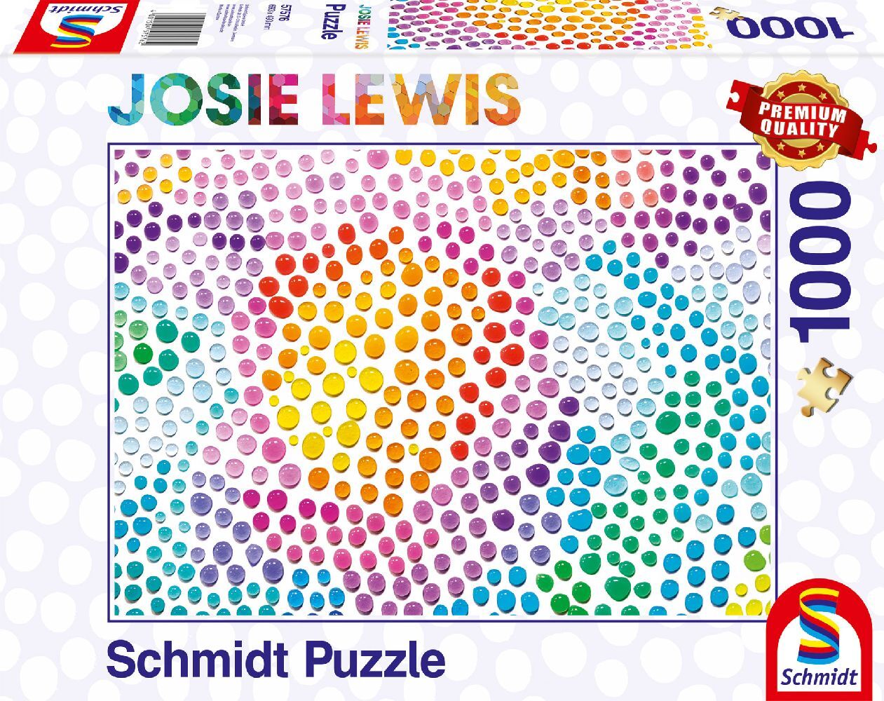 Cover: 4001504575762 | Farbige Seifenblasen | Puzzle Josie Lewis 1.000 Teile | Spiel | 57576