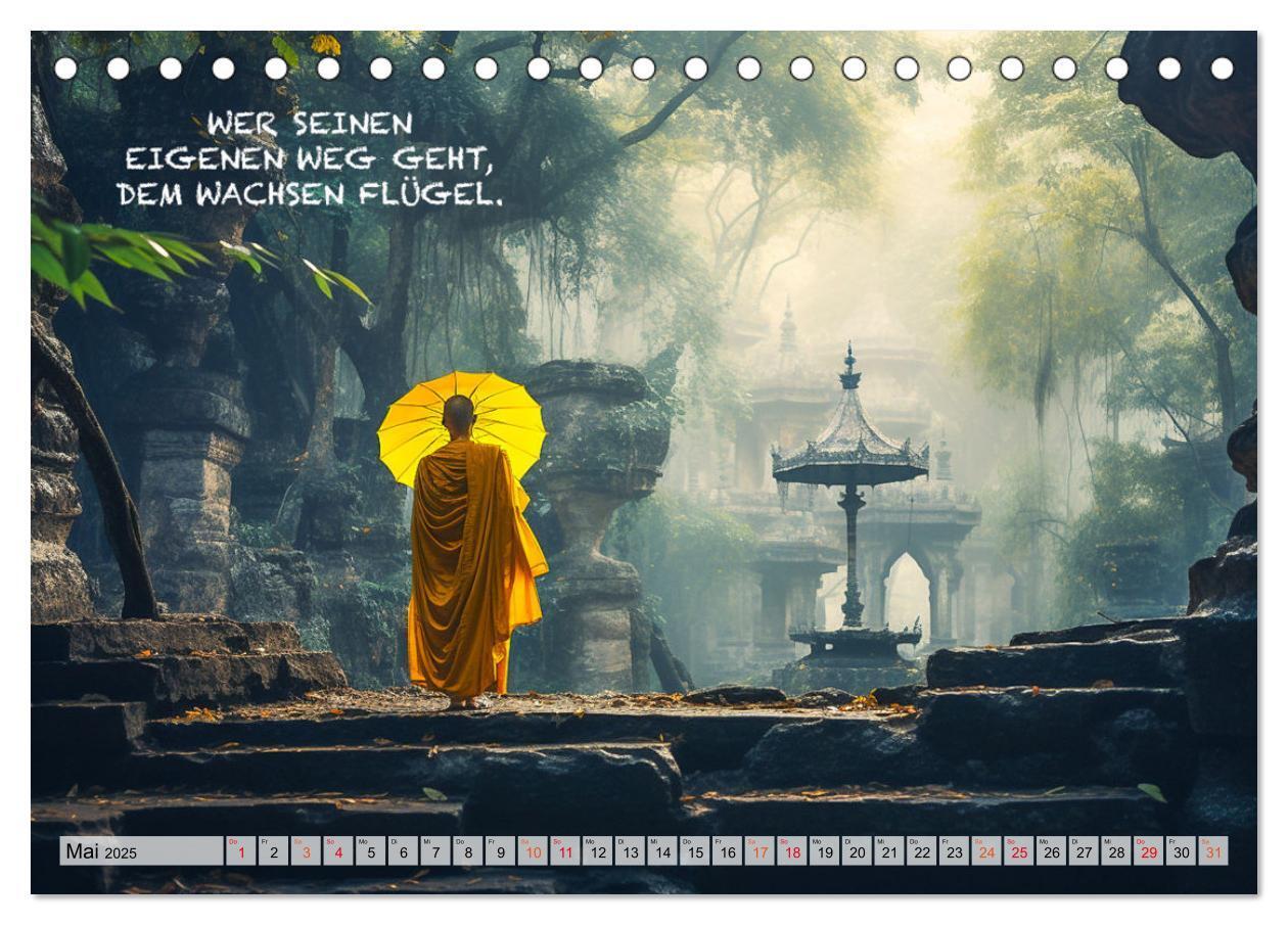 Bild: 9783383775147 | Buddhistische Sprüche (Tischkalender 2025 DIN A5 quer), CALVENDO...