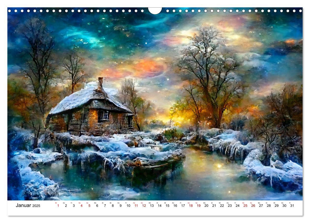 Bild: 9783383934315 | Fantasie Cottages - Ein Jahr durch die Märchenwelt (Wandkalender...