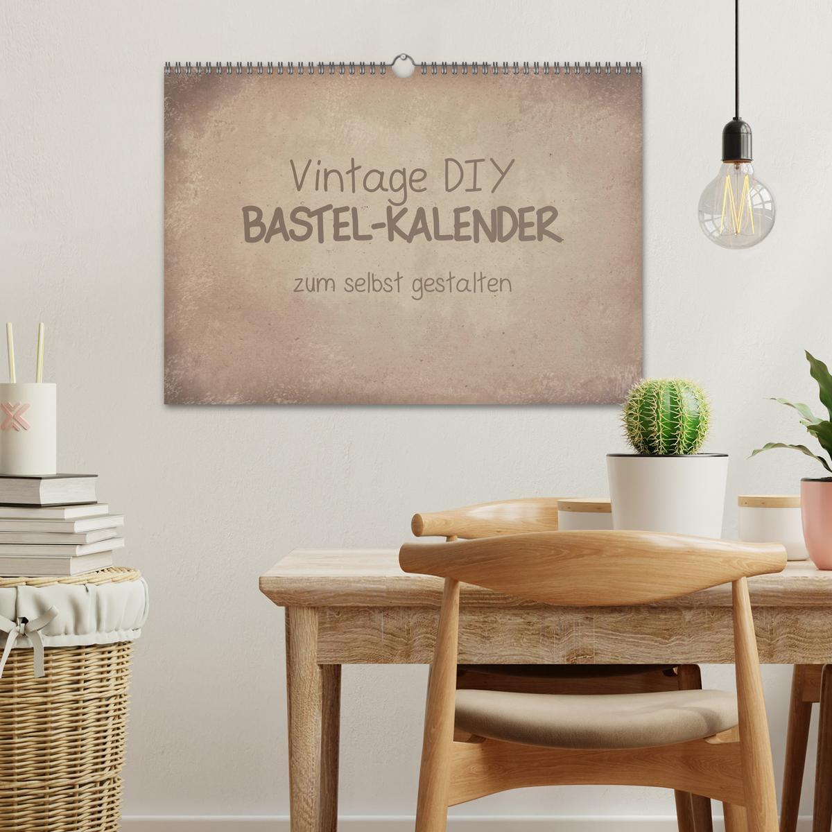 Bild: 9783435305124 | Vintage DIY Bastel-Kalender (Wandkalender 2025 DIN A3 quer),...