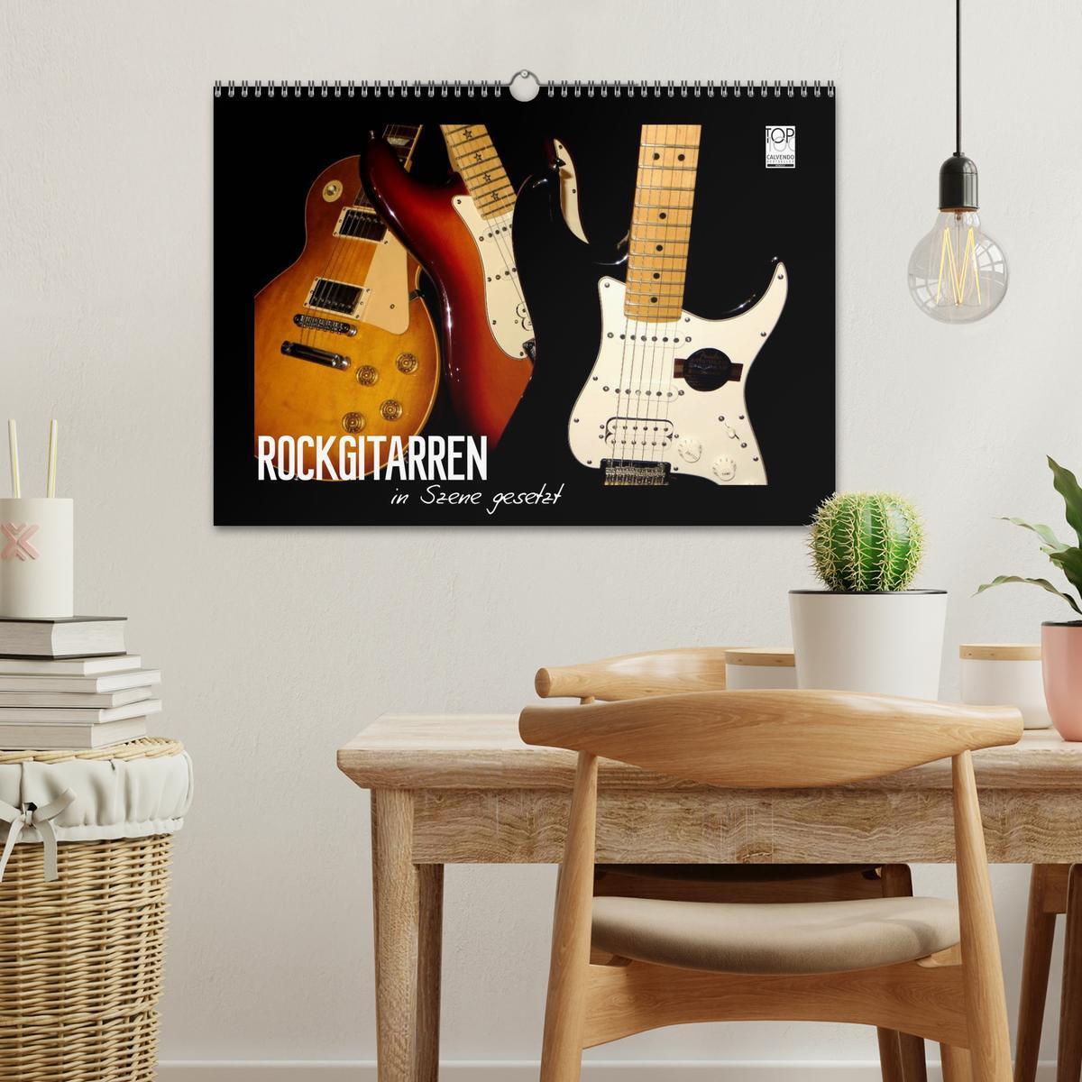 Bild: 9783435752485 | ROCKGITARREN in Szene gesetzt (Wandkalender 2025 DIN A3 quer),...