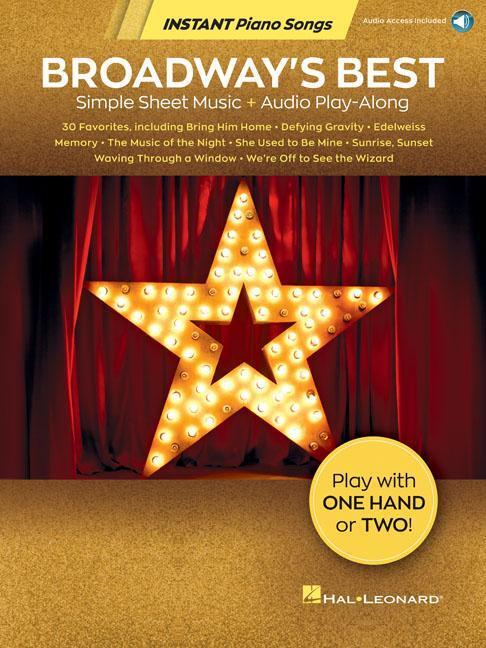 Cover: 888680978730 | Broadway's Best | Simple Sheet Music + Audio Play-Along | Taschenbuch