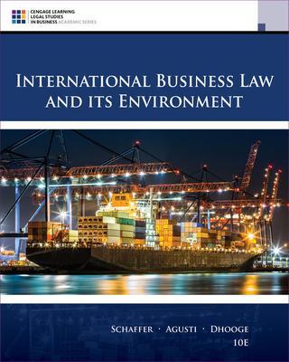 Cover: 9781305972599 | International Business Law and Its Environment | Schaffer (u. a.)