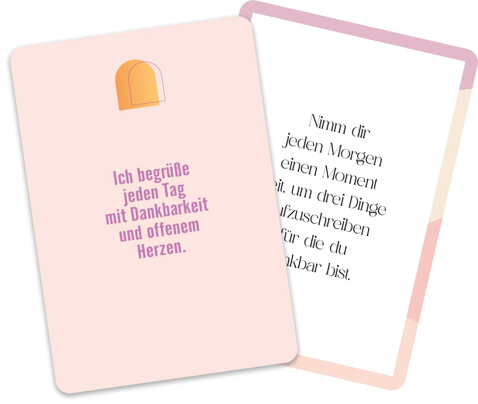 Bild: 4036442012949 | Achtsamkeit to go | Groh Verlag | Box | Affirmationskarten to go