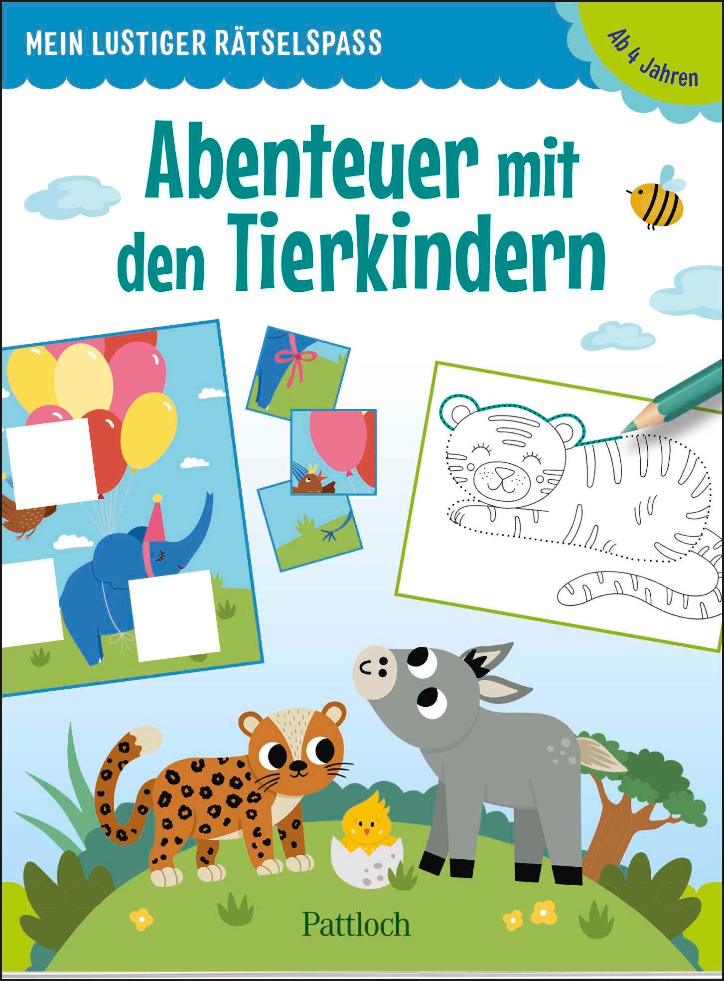 Cover: 9783629013019 | Mein lustiger Rätselspaß - Abenteuer mit den Tierkindern | Verlag