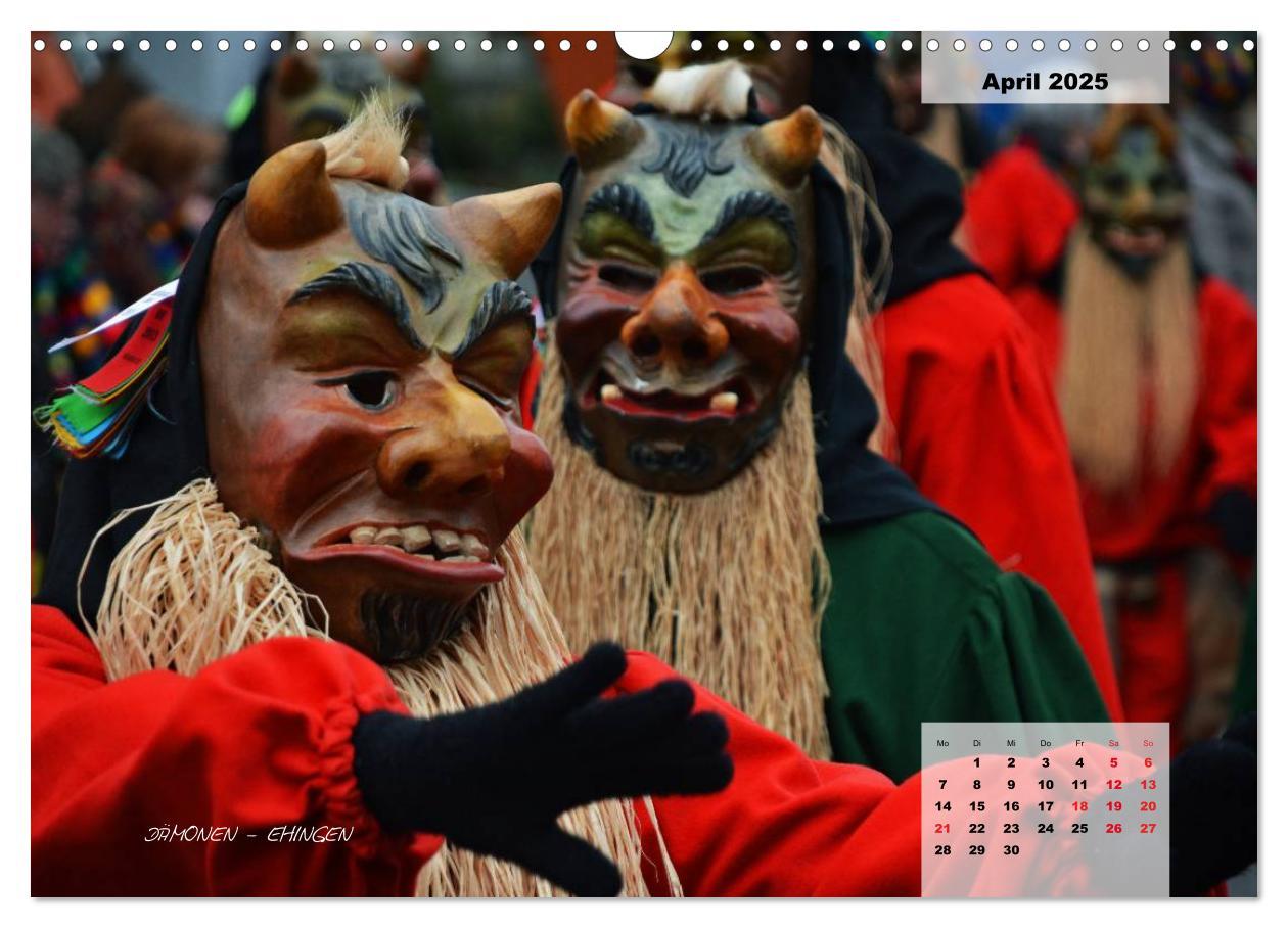 Bild: 9783435569137 | Schwäbisch alemannische Fasnet (Wandkalender 2025 DIN A3 quer),...