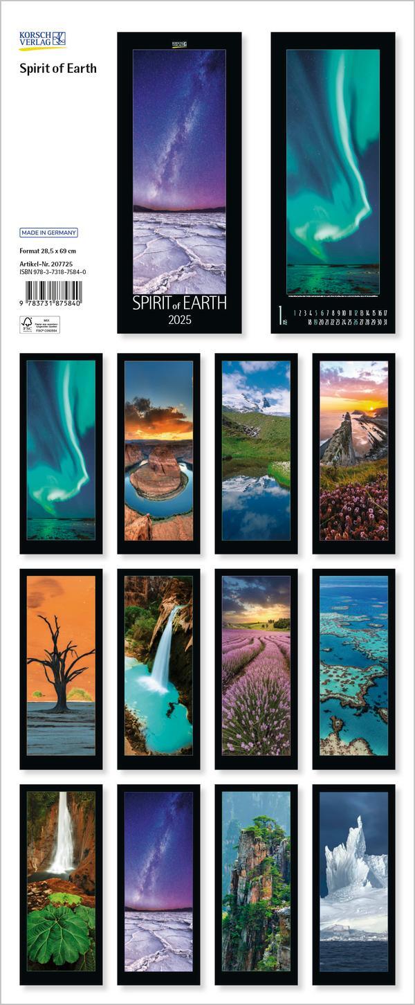 Bild: 9783731875840 | Spirit of Earth 2025 | Verlag Korsch | Kalender | Spiralbindung | 2025