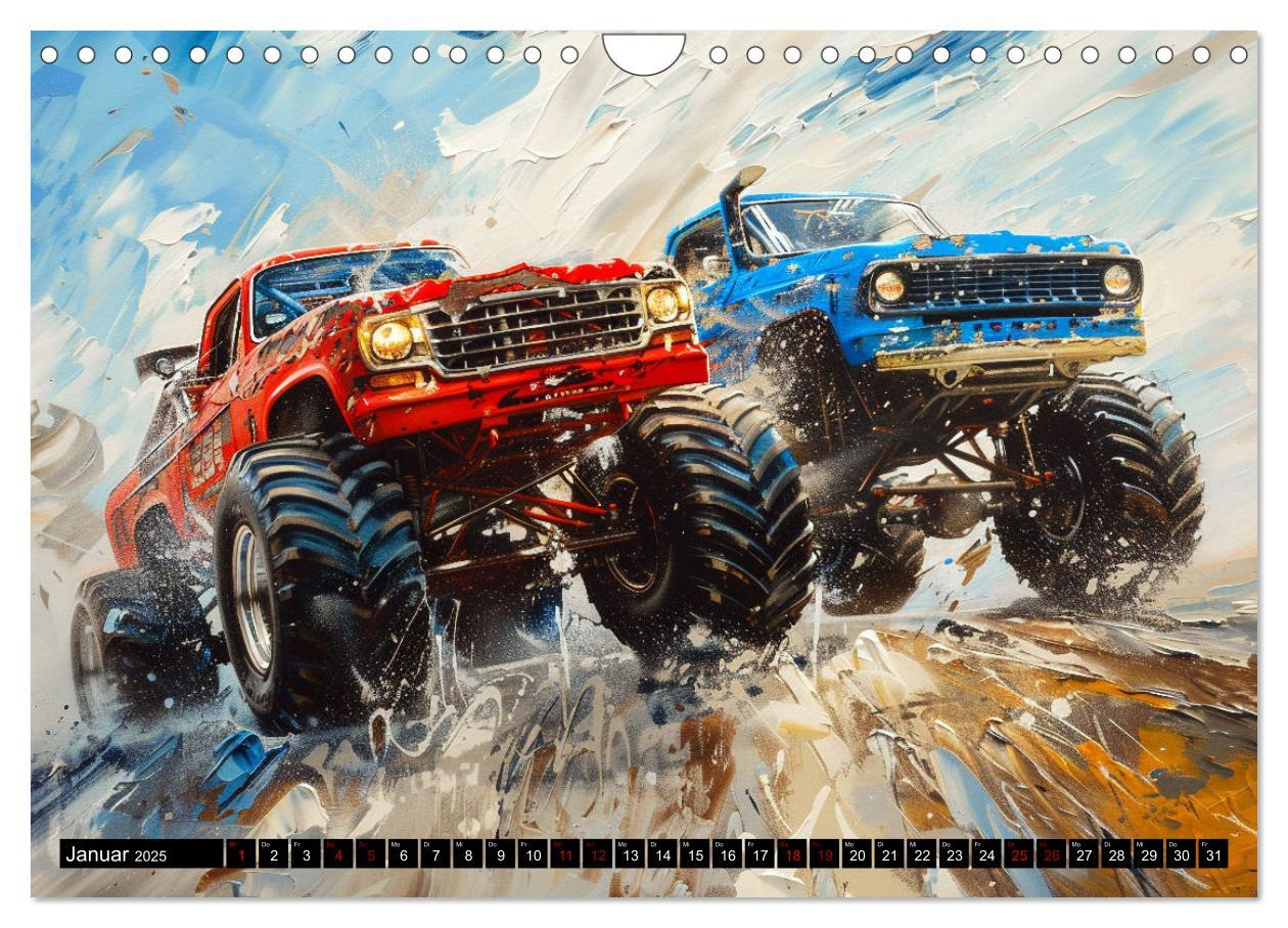 Bild: 9783383822322 | Wilde Monstertrucks (Wandkalender 2025 DIN A4 quer), CALVENDO...