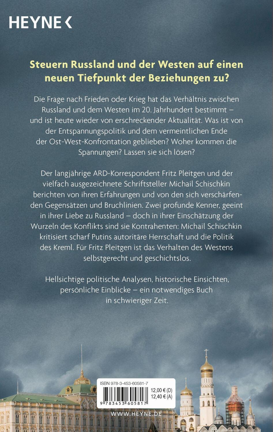 Bild: 9783453605817 | Frieden oder Krieg | Russland und der Westen - eine Annäherung | Buch