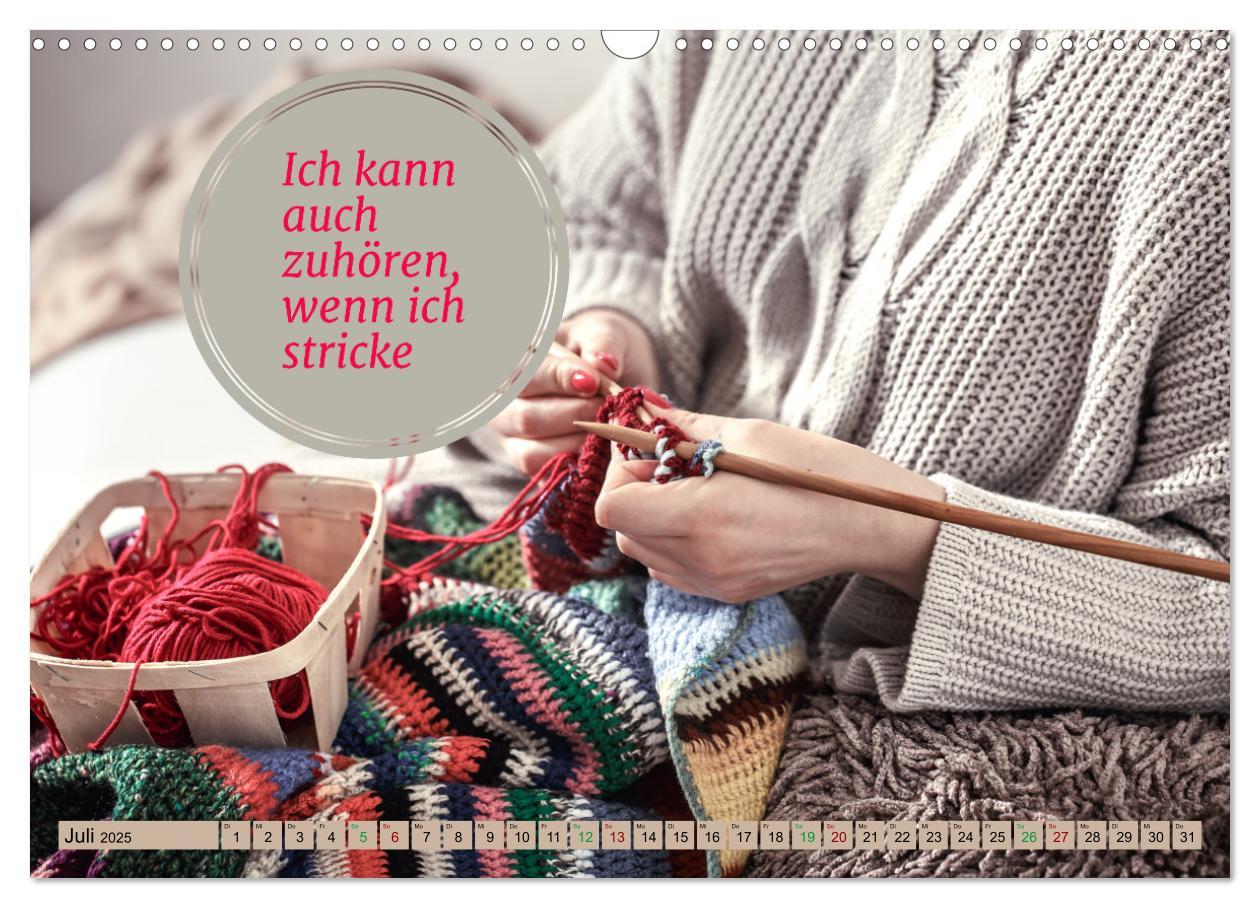 Bild: 9783383933066 | WOLLE Stricken ist eine Passion (Wandkalender 2025 DIN A3 quer),...