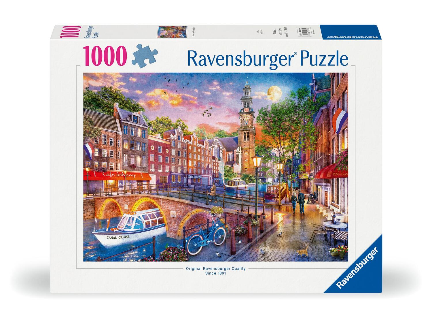 Cover: 4005555008842 | Ravensburger Puzzle 12000884 Sonnenuntergang Amsterdam - 1000 Teile...