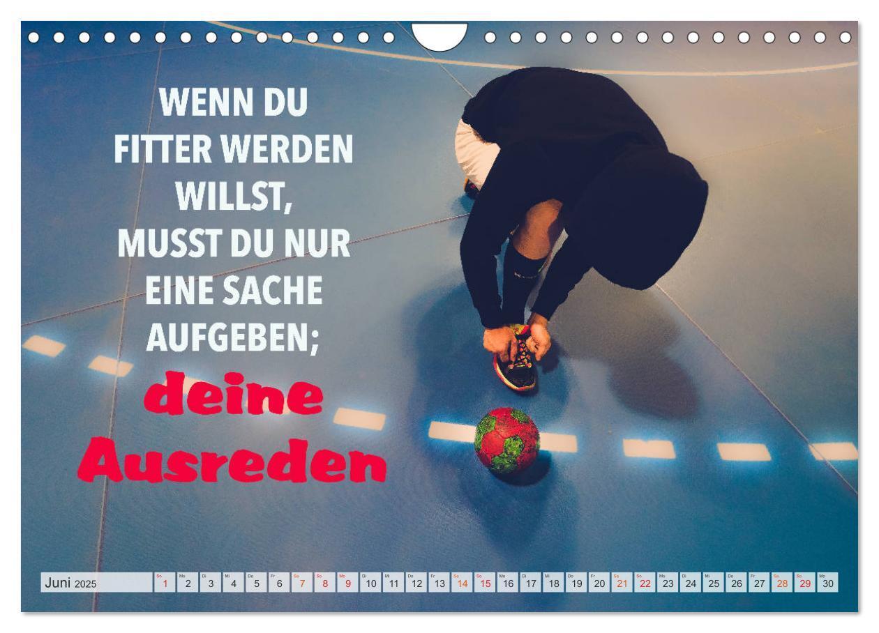 Bild: 9783435117499 | Positive Gedanken - Motivation und Handball (Wandkalender 2025 DIN...