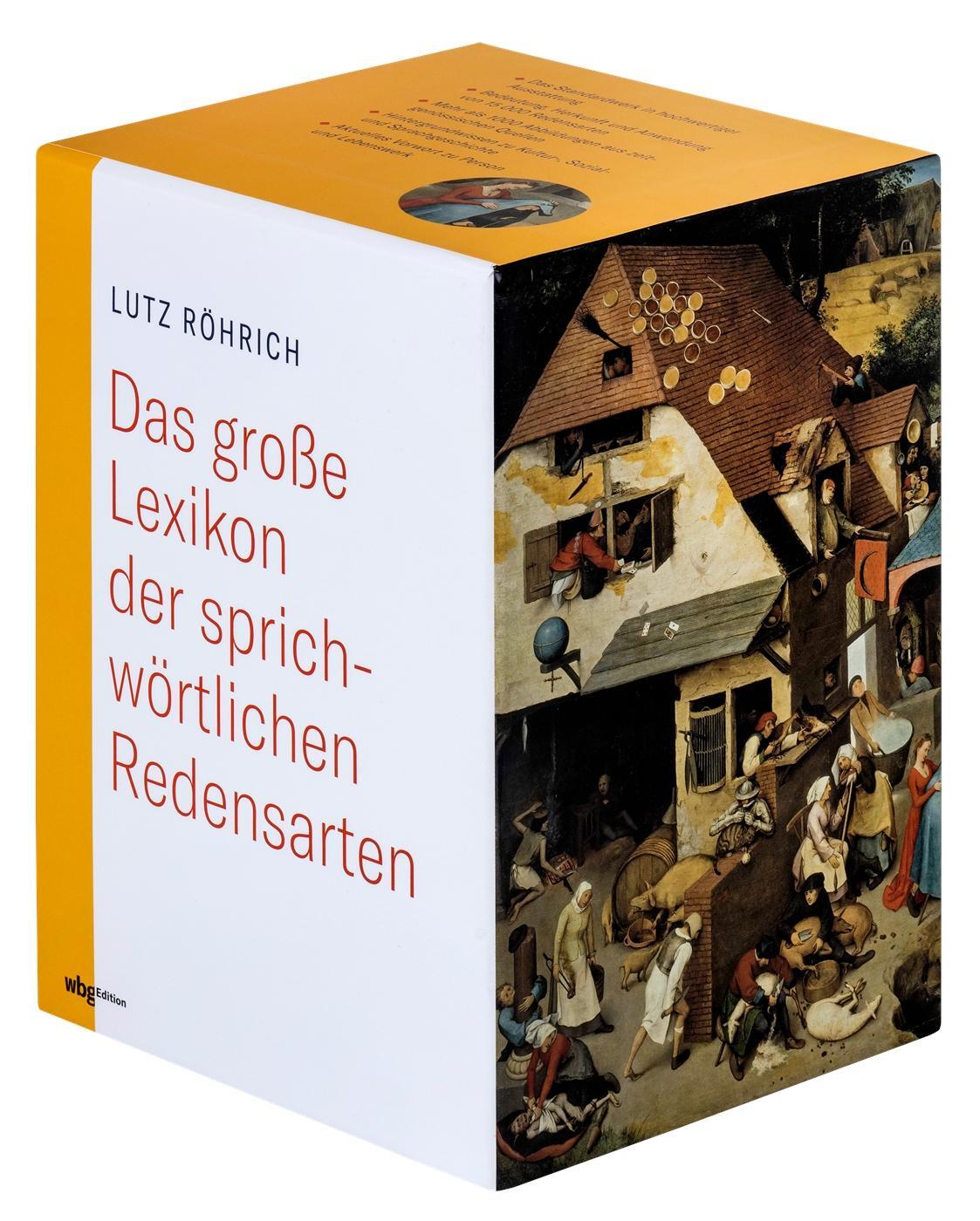 Bild: 9783534275885 | Das große Lexikon der sprichwörtlichen Redensarten | Lutz Röhrich