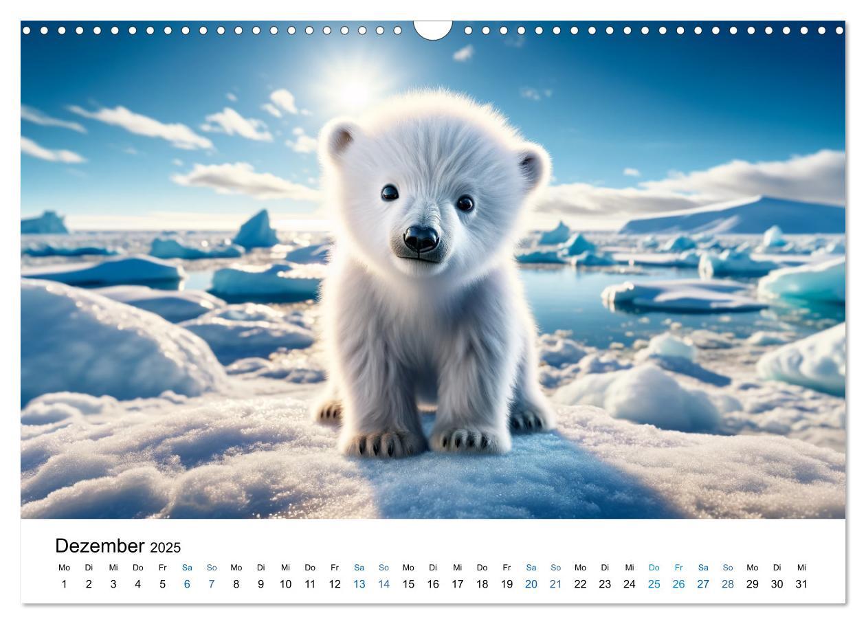 Bild: 9783383766596 | Baby-Tiere (Wandkalender 2025 DIN A3 quer), CALVENDO Monatskalender