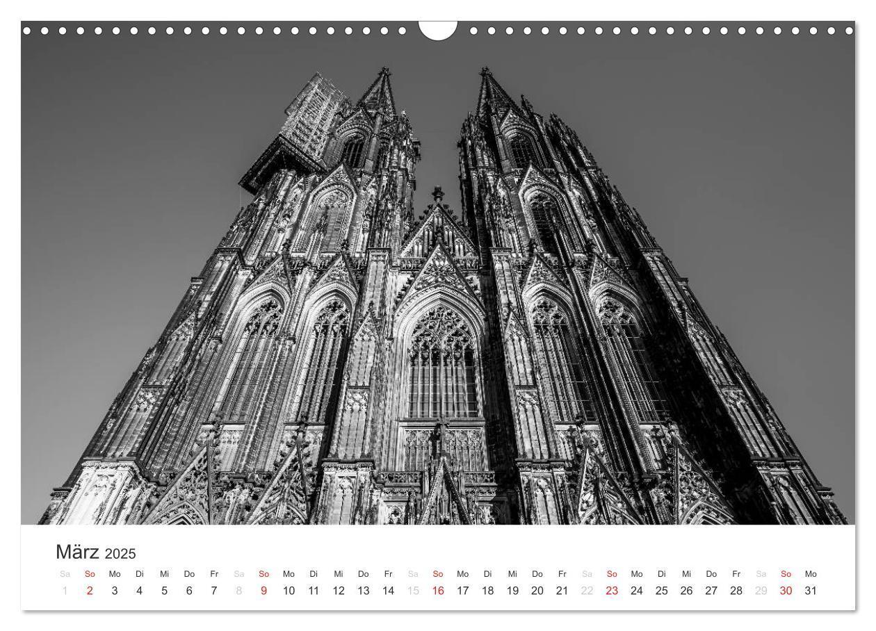 Bild: 9783435556915 | Köln - monochrome Ansichten (Wandkalender 2025 DIN A3 quer),...