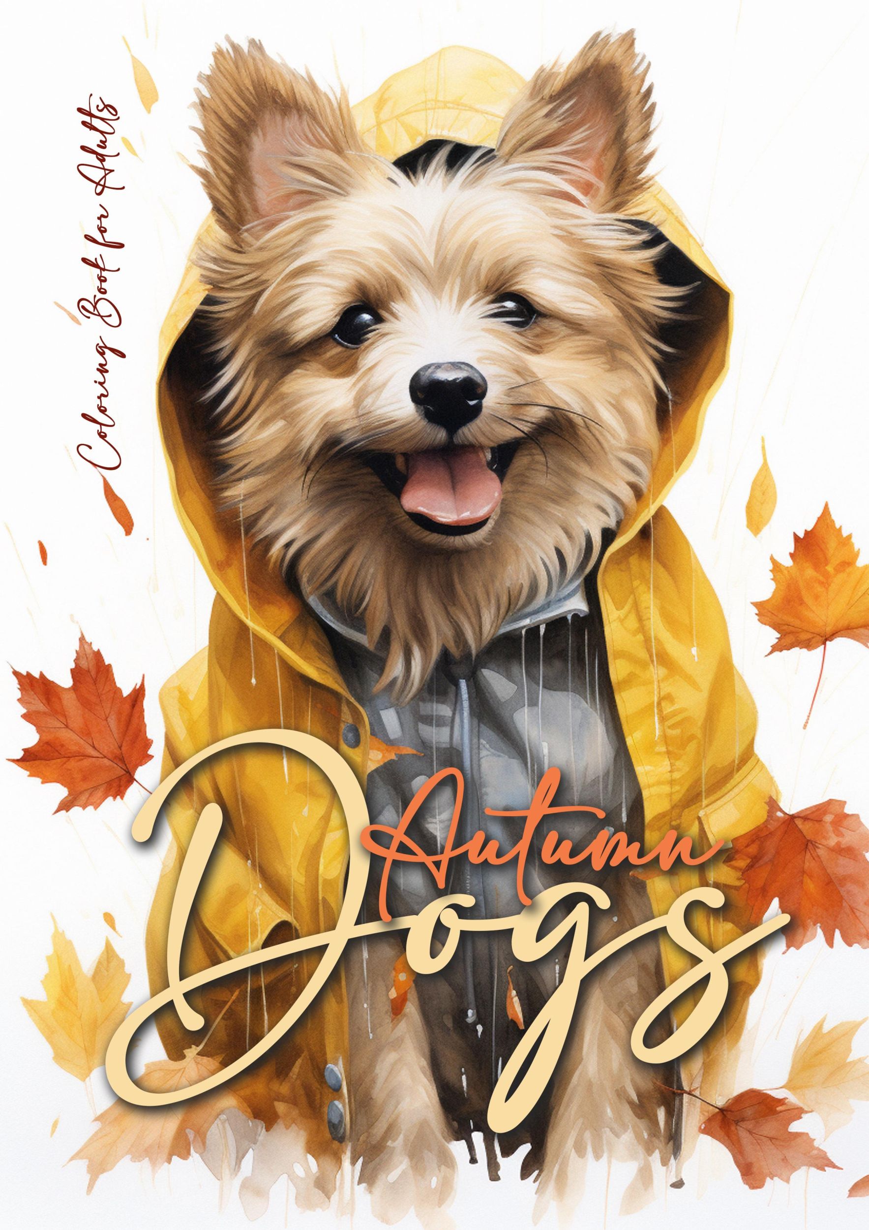 Cover: 9783758408632 | Autumn Dogs Coloring Book for Adults | Monsoon Publishing | Buch