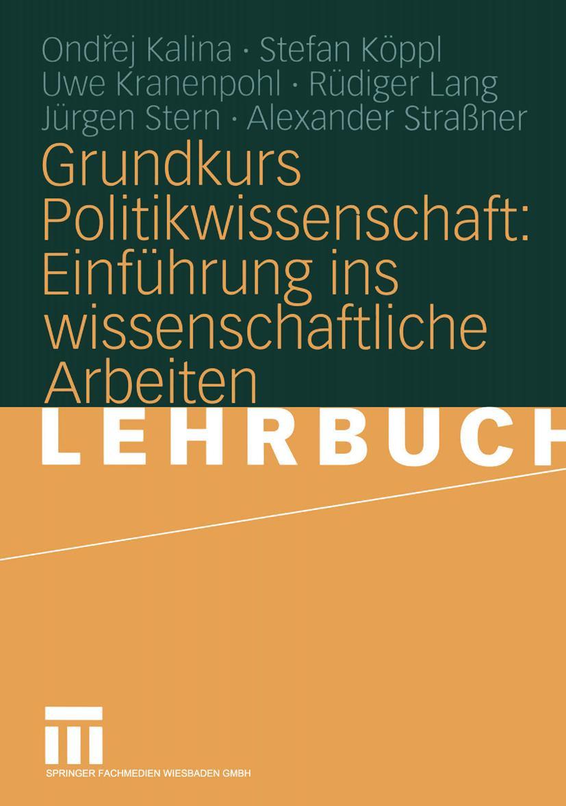 Cover: 9783531141626 | Grundkurs Politikwissenschaft: Einführung ins wissenschaftliche...