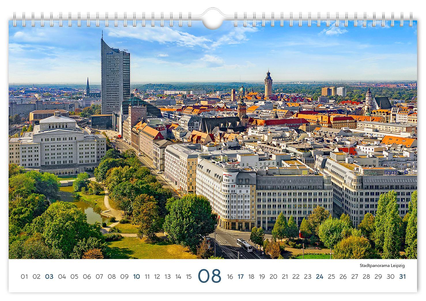 Bild: 9783910680692 | Kalender Sachsen 2025 | 30 x 20 cm weißes Kalendarium | Peter Schubert