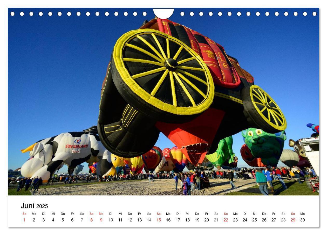 Bild: 9783435468782 | Balloon Fiesta New Mexico (Wandkalender 2025 DIN A4 quer), CALVENDO...