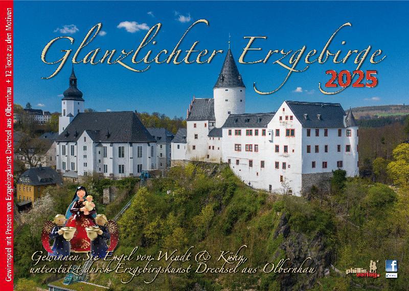 Cover: 9783957561404 | Glanzlichter Erzgebirge 2025 | Jörg Neubert | Kalender | Deutsch