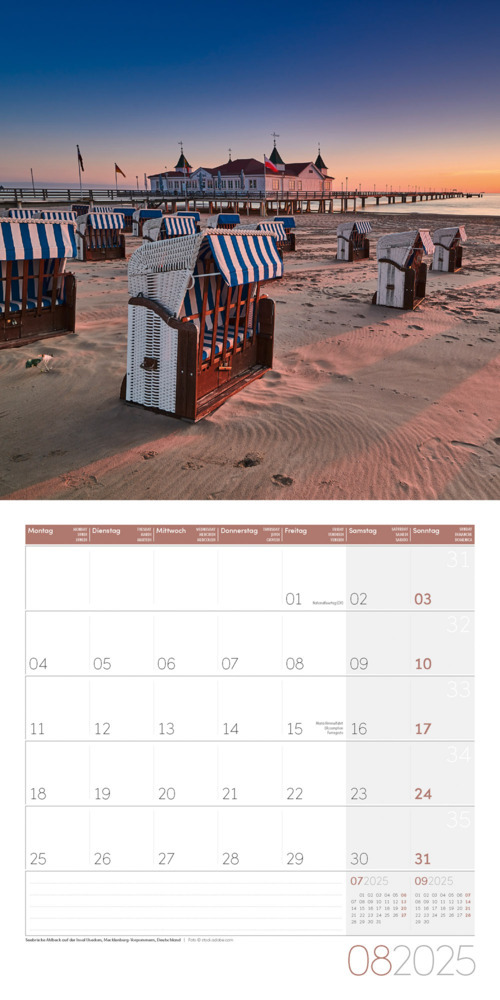 Bild: 9783838445137 | Am Meer Kalender 2025 - 30x30 | Ackermann Kunstverlag | Kalender