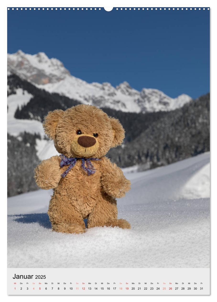 Bild: 9783435922116 | Travelling Teddy auf Welt-Tour (hochwertiger Premium Wandkalender...