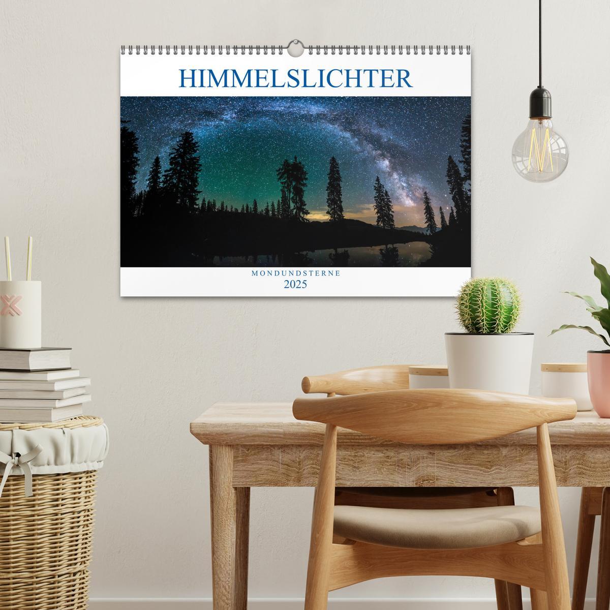 Bild: 9783435424245 | Himmelslichter - Mond und Sterne (Wandkalender 2025 DIN A3 quer),...