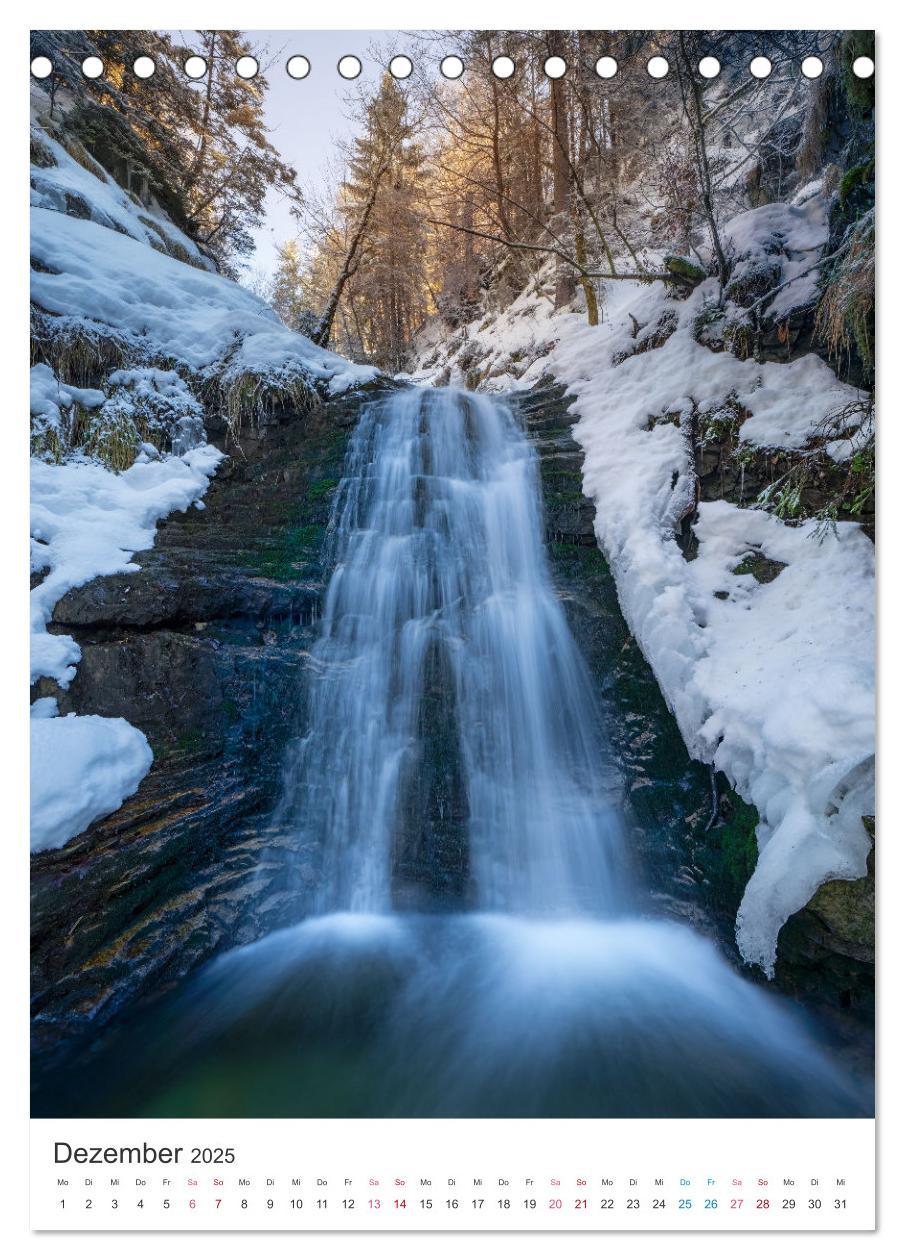 Bild: 9783435900534 | Allgäuer Wasserfälle (Tischkalender 2025 DIN A5 hoch), CALVENDO...