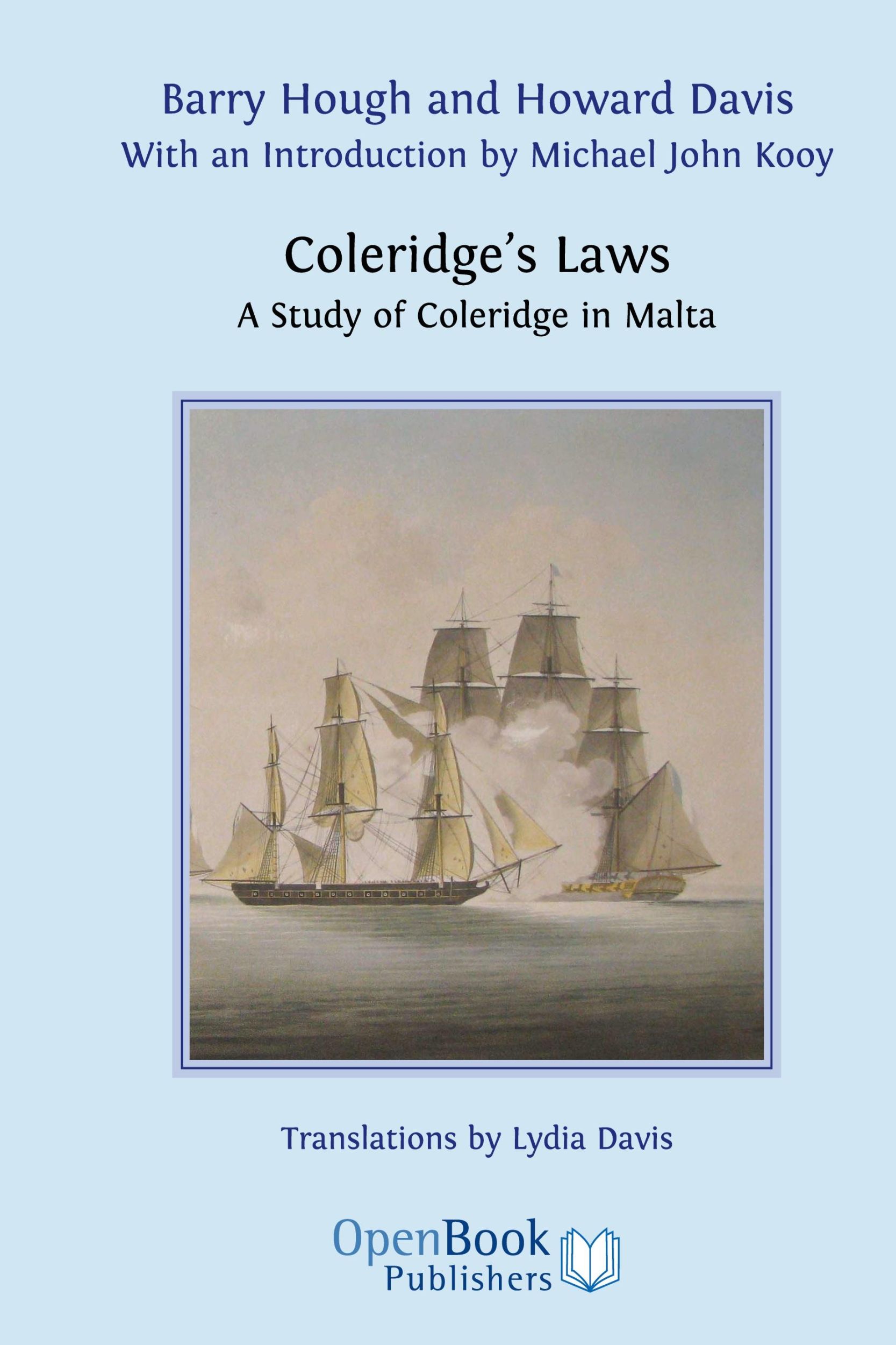 Cover: 9781906924133 | Coleridge's Laws. a Study of Coleridge in Malta. | Barry Hough (u. a.)