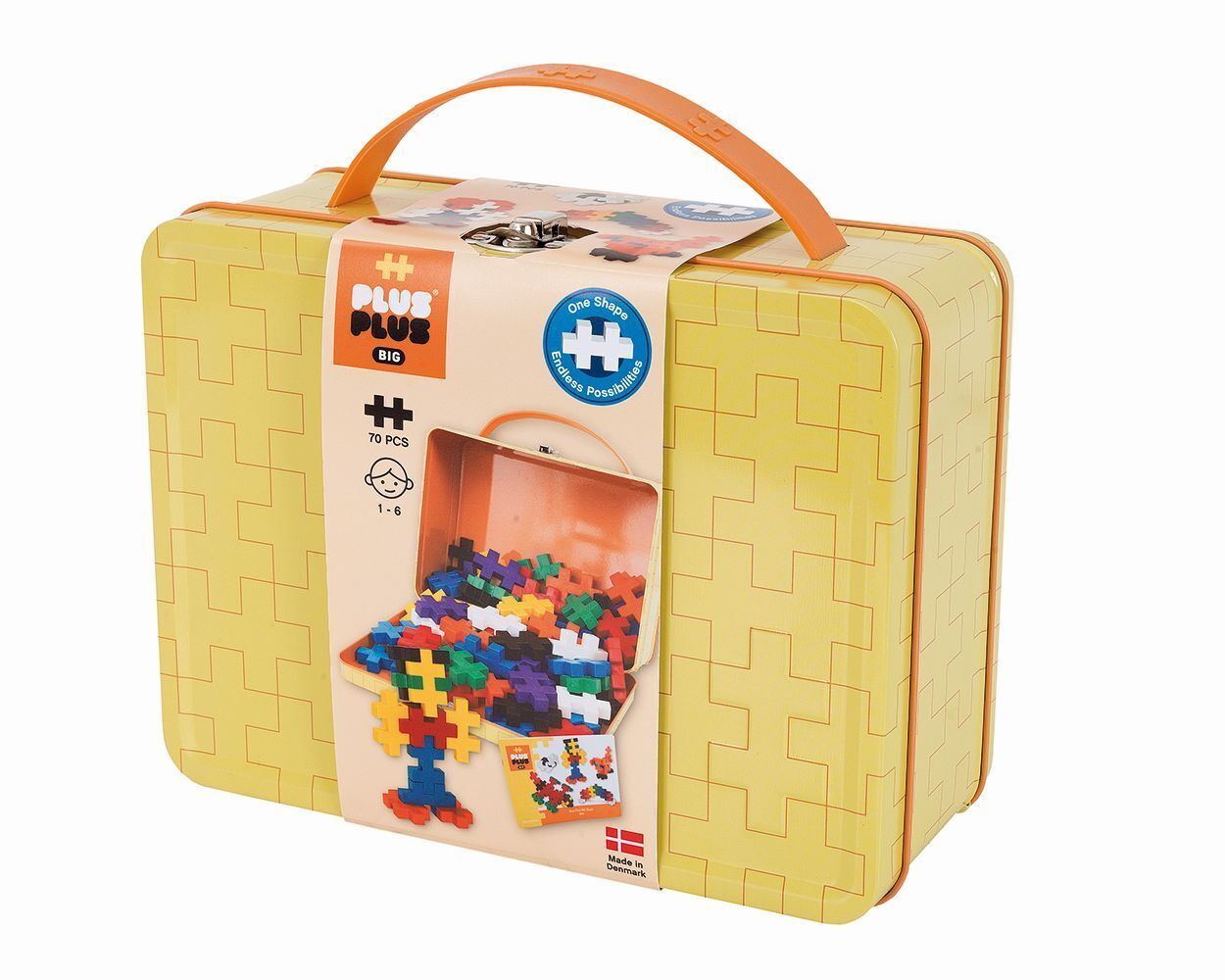 Bild: 5710409200806 | Plus Plus,70 Kreativ Bausteine BIG Metallbox | Stück | Plus-Plus