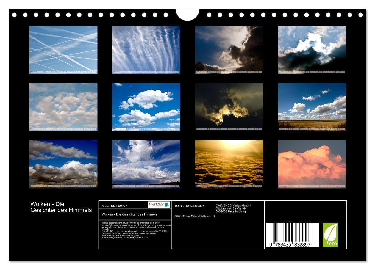 Bild: 9783435832897 | Wolken - Die Gesichter des Himmels (Wandkalender 2025 DIN A4 quer),...