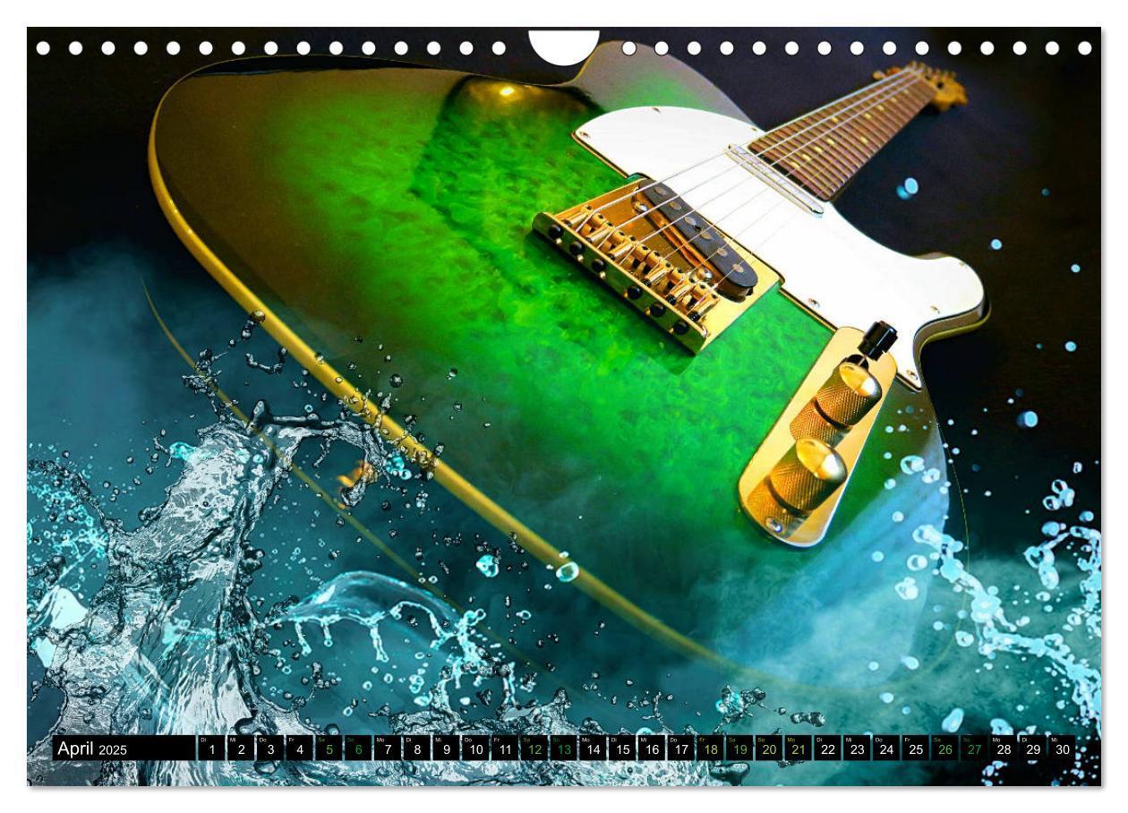 Bild: 9783435105700 | Gitarren im Wasser (Wandkalender 2025 DIN A4 quer), CALVENDO...