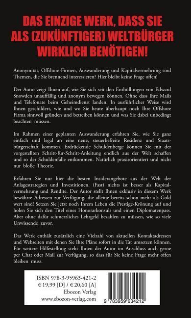 Bild: 9783959634212 | Top Secret - Die ultimative Offshore Bibel | Dr. Goldmann | Buch