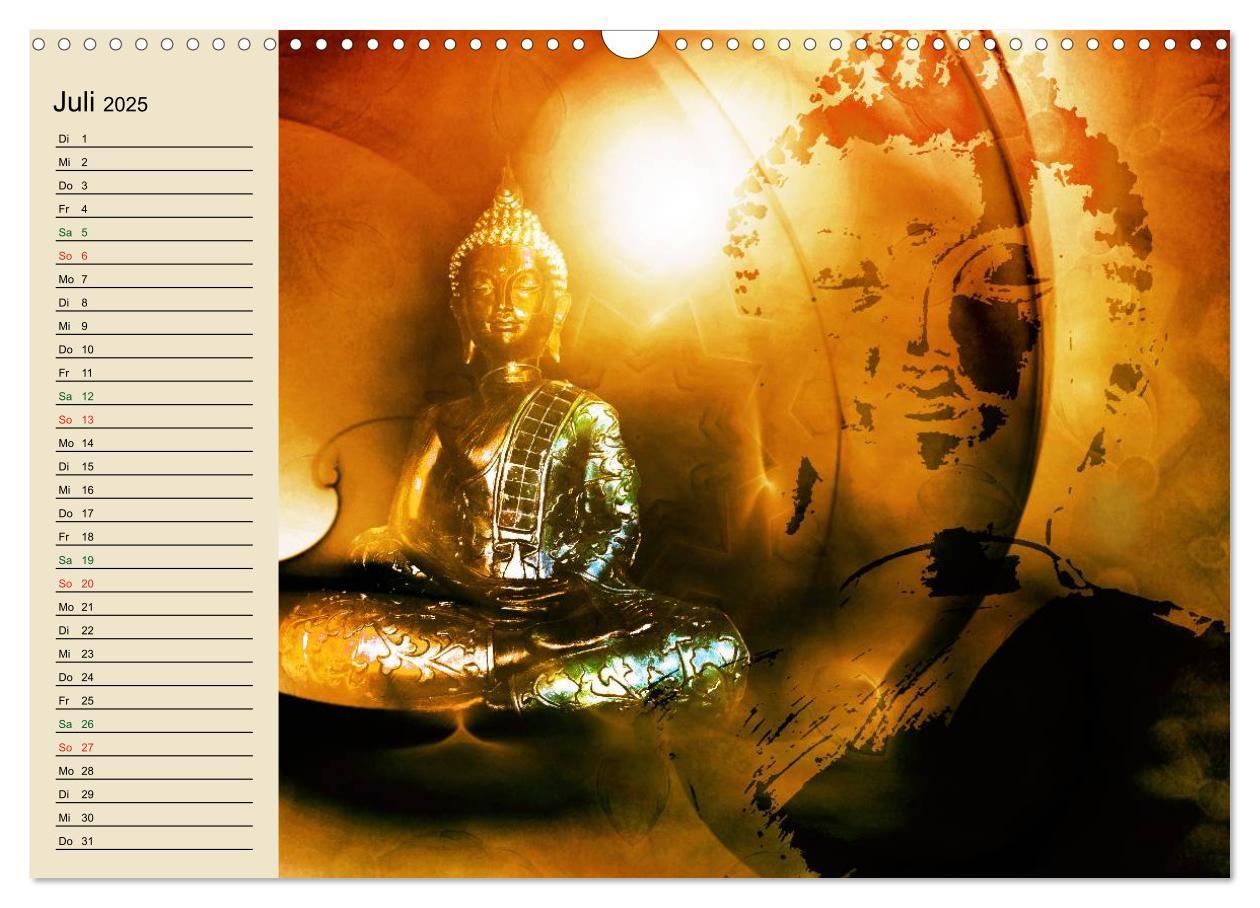 Bild: 9783435553952 | Buddha und Yin Yang (Wandkalender 2025 DIN A3 quer), CALVENDO...