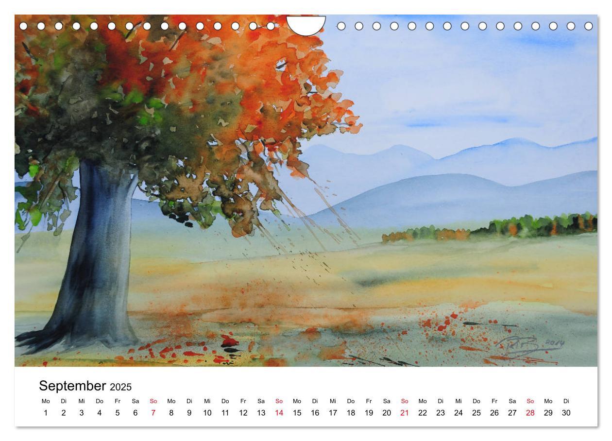 Bild: 9783435428687 | Landschafts-Aquarelle 2025 Roswita Ilona Baumann (Wandkalender 2025...