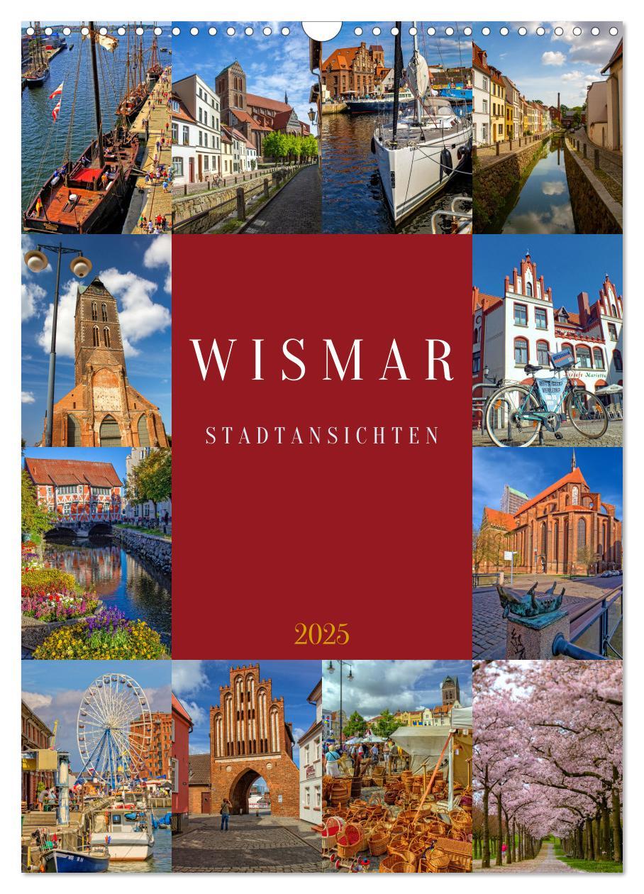 Cover: 9783457155967 | Wismar Stadtansichten (Wandkalender 2025 DIN A3 hoch), CALVENDO...