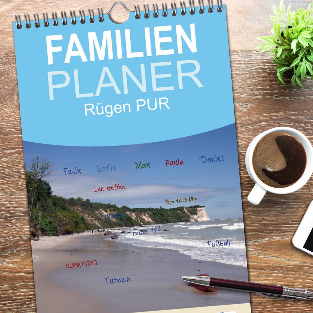 Bild: 9783457122532 | Familienplaner 2025 - Rügen PUR mit 5 Spalten (Wandkalender, 21 x...