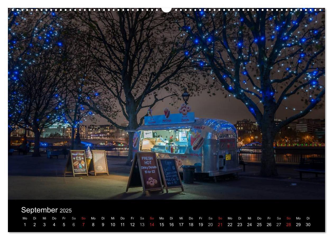 Bild: 9783435462476 | London - Nachts an der Themse (hochwertiger Premium Wandkalender...