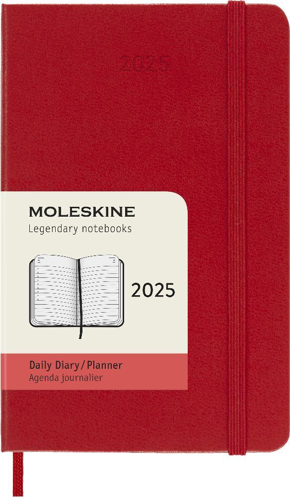 Bild: 8056999270209 | Moleskine 12 Monate Tageskalender 2025, Pocket/A6 | Buch | 400 S.