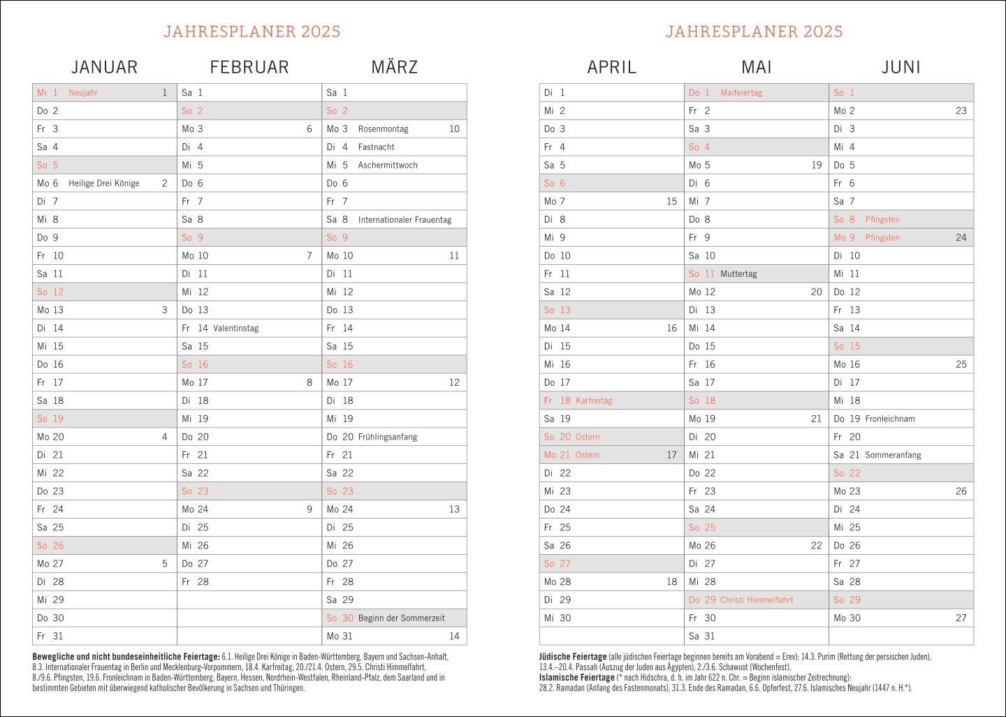 Bild: 9783756407330 | Tages-Kalenderbuch A6, schwarz 2025 | Heye | Buch | Bürokalender Heye