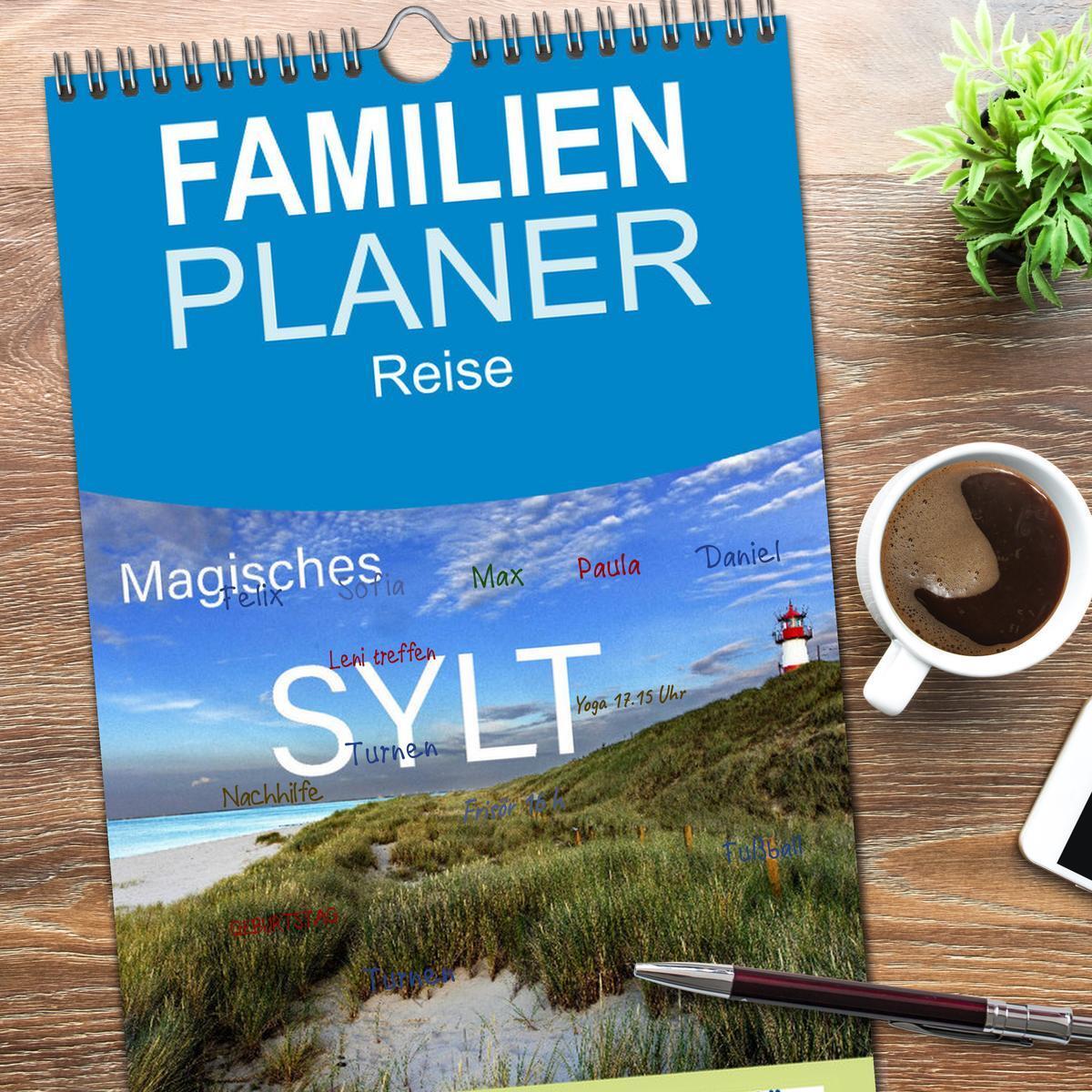 Bild: 9783457108611 | Familienplaner 2025 - Magisches Sylt mit 5 Spalten (Wandkalender,...