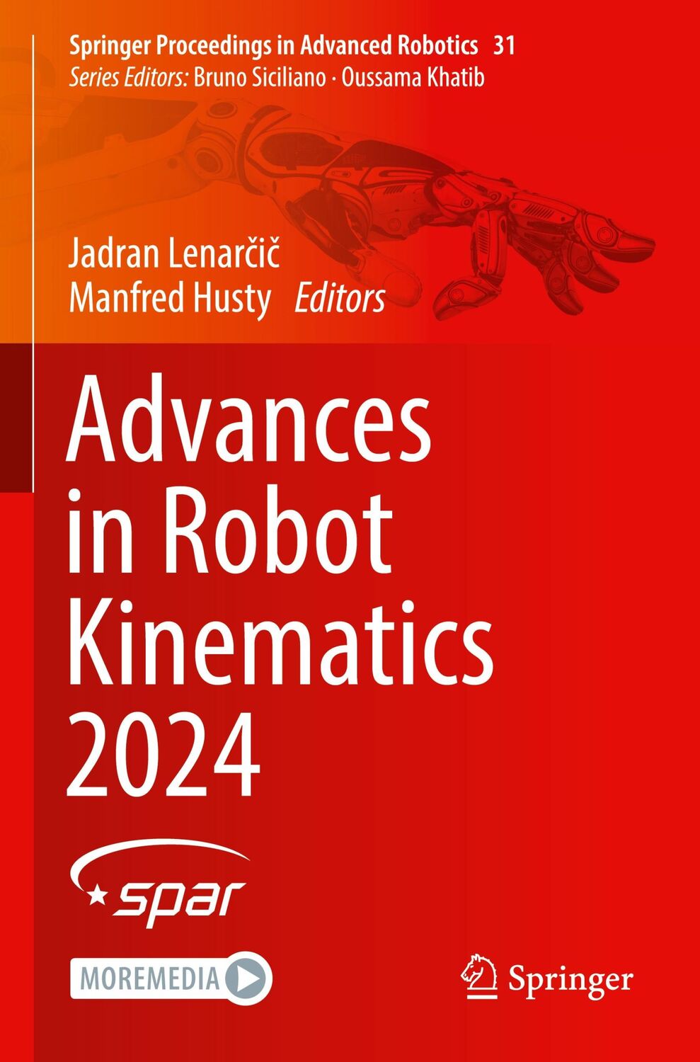 Cover: 9783031643798 | Advances in Robot Kinematics 2024 | Manfred Husty (u. a.) | Buch | xv