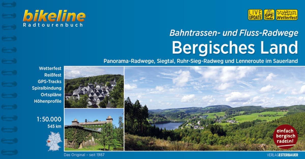 Cover: 9783850008563 | Bahntrassen- und Fluss-Radwege Bergisches Land | Esterbauer Verlag