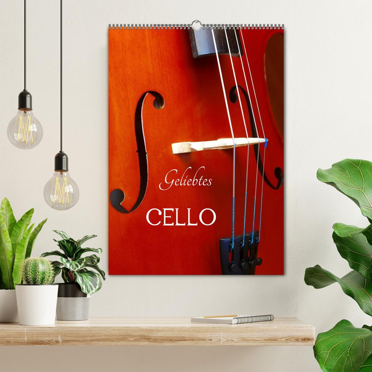 Bild: 9783457010037 | Geliebtes Cello (Wandkalender 2025 DIN A2 hoch), CALVENDO...