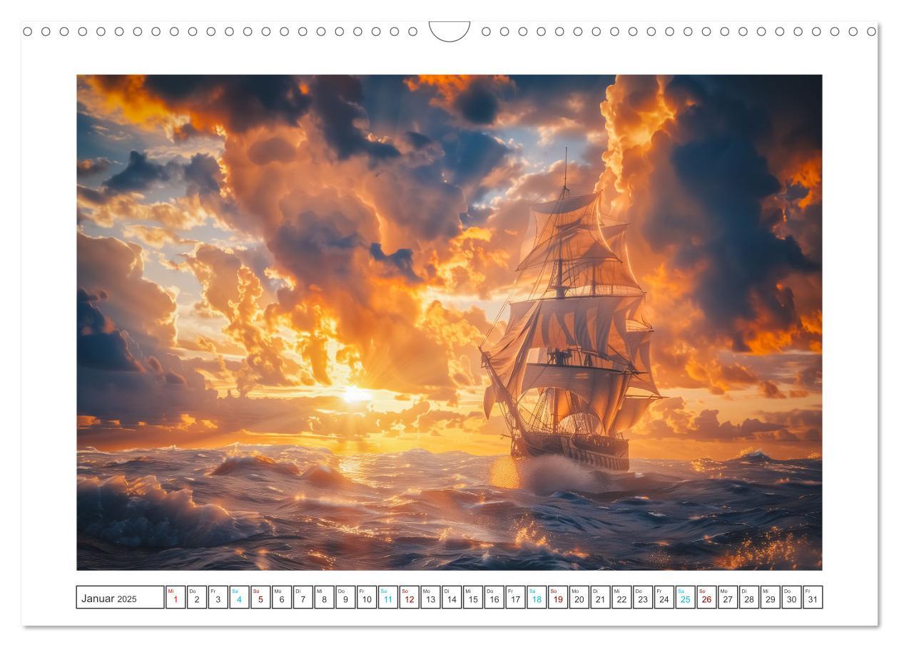 Bild: 9783383831041 | Wind und Wogen (Wandkalender 2025 DIN A3 quer), CALVENDO...