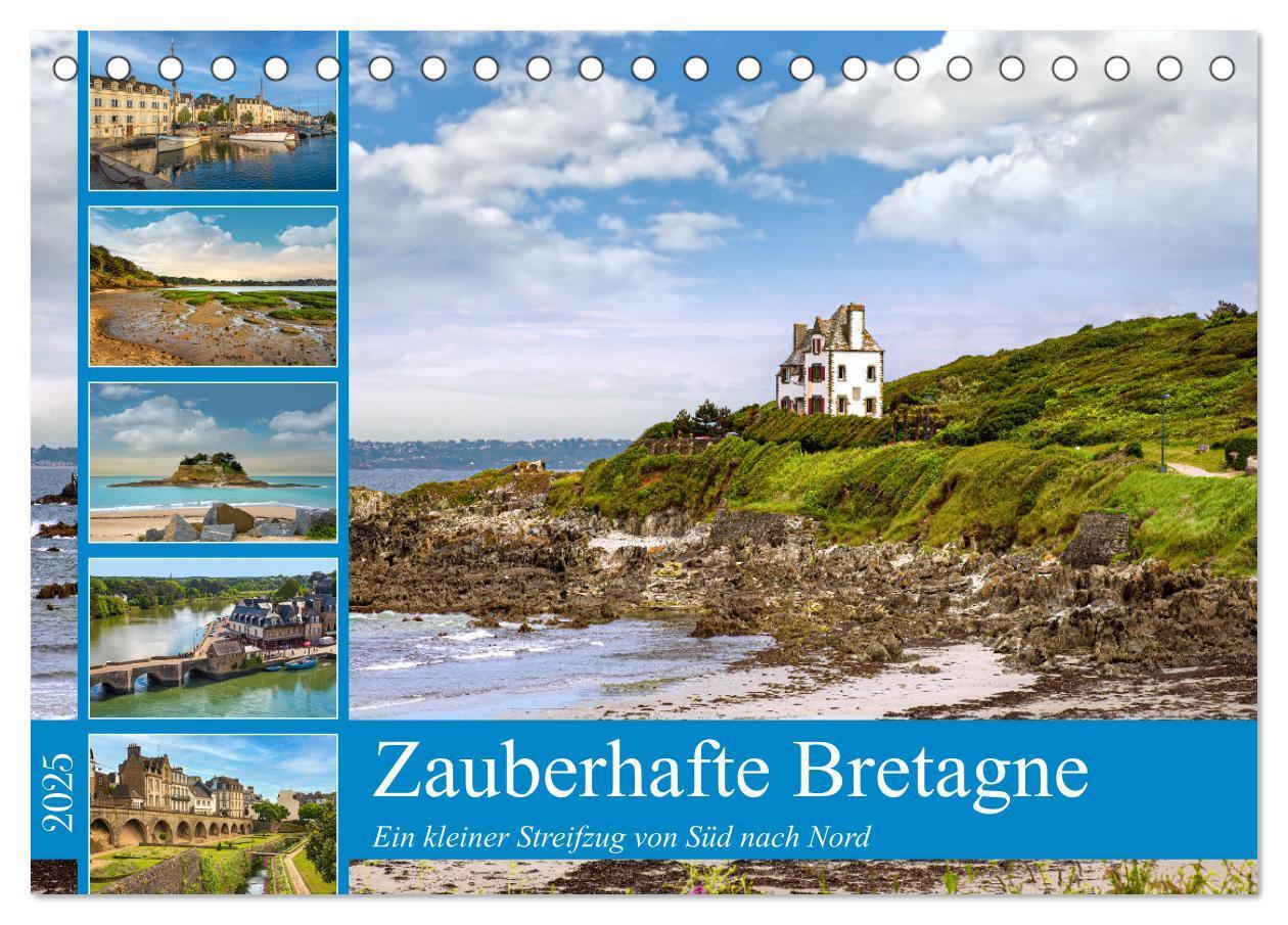 Cover: 9783383952210 | Zauberhafte Bretagne (Tischkalender 2025 DIN A5 quer), CALVENDO...