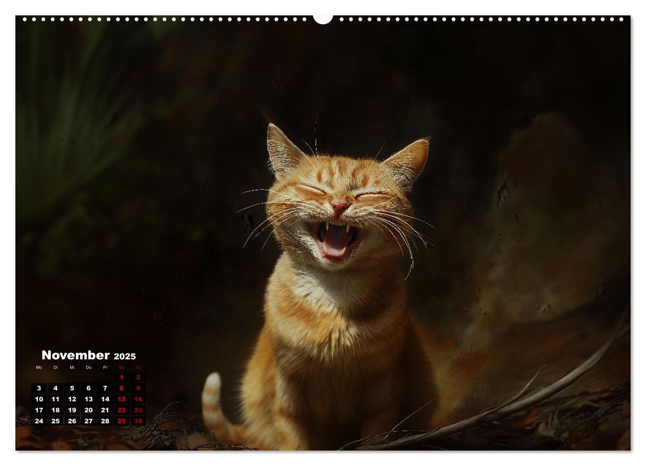 Bild: 9783457202128 | Auch Katzen lachen gern (hochwertiger Premium Wandkalender 2025 DIN...