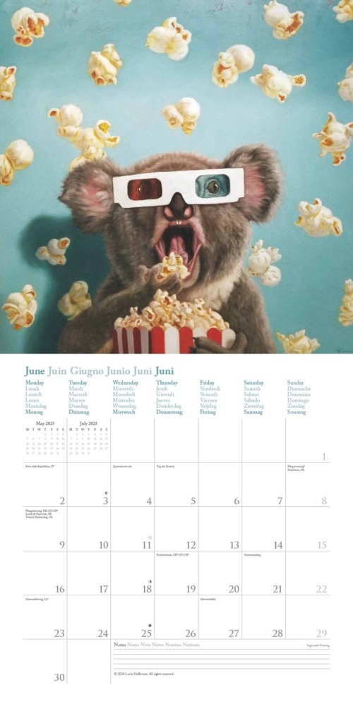 Bild: 4002725994196 | N NEUMANNVERLAGE - Funny Animals 2025 Broschürenkalender, 30x30cm,...