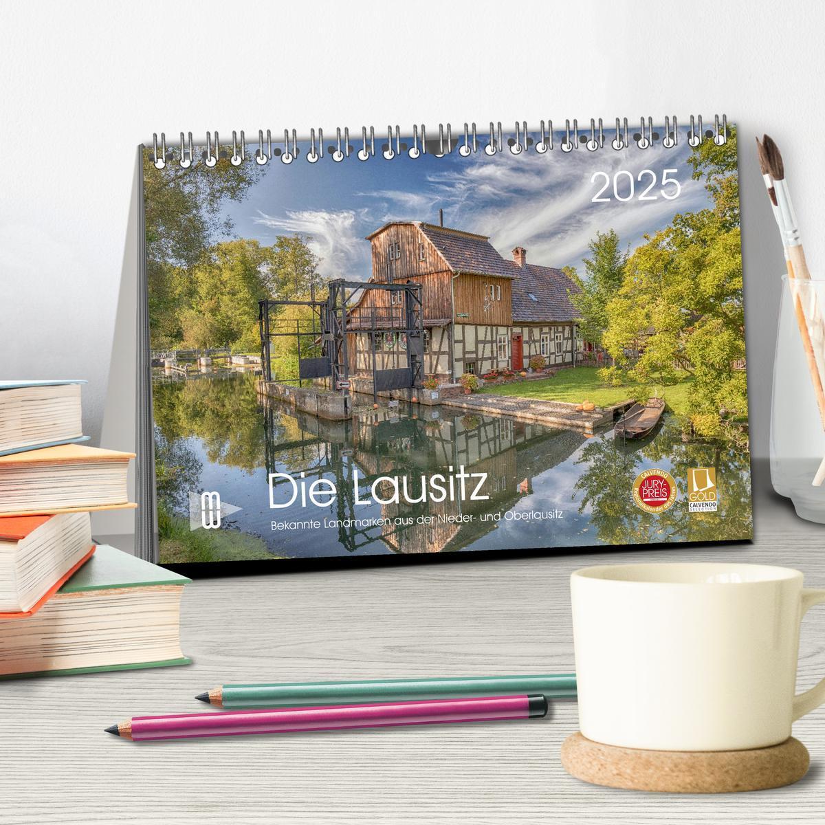 Bild: 9783383926853 | Die Lausitz - Landmarken der Nieder- und Oberlausitz (Tischkalender...