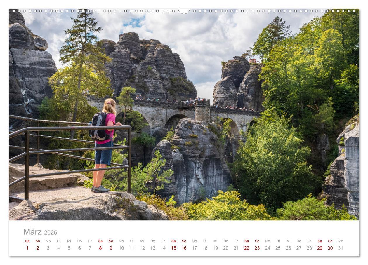 Bild: 9783435030774 | Sachsen - Eine stimmungsvolle Wanderung in Bildern (Wandkalender...